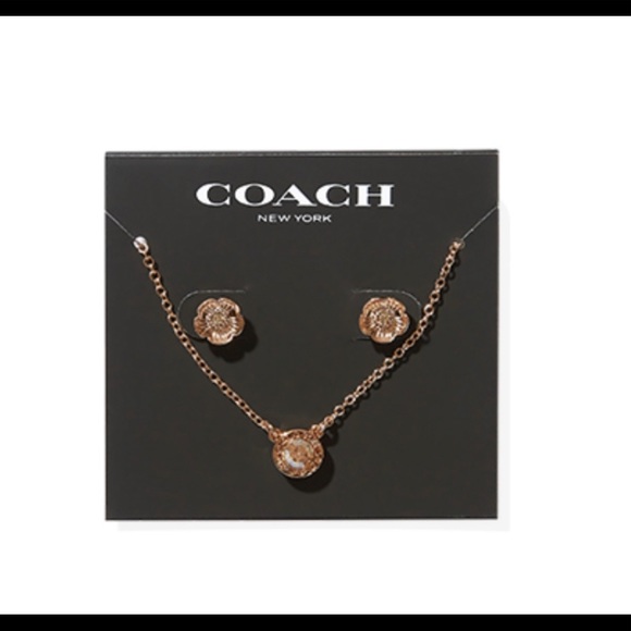 Coach Necklace and Earrings Set - Picture 5 of 11